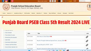 punjab board result 2024, punjab board 5th result 2024, punjab board class 5th result 2024, pseb 5th result 2024