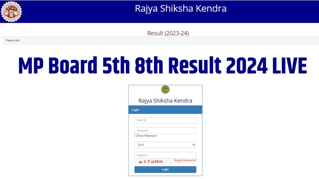 RSKMP MP Board 5th Result 2024 , mp board 8th result 2024, MP Board 5th Result 2024