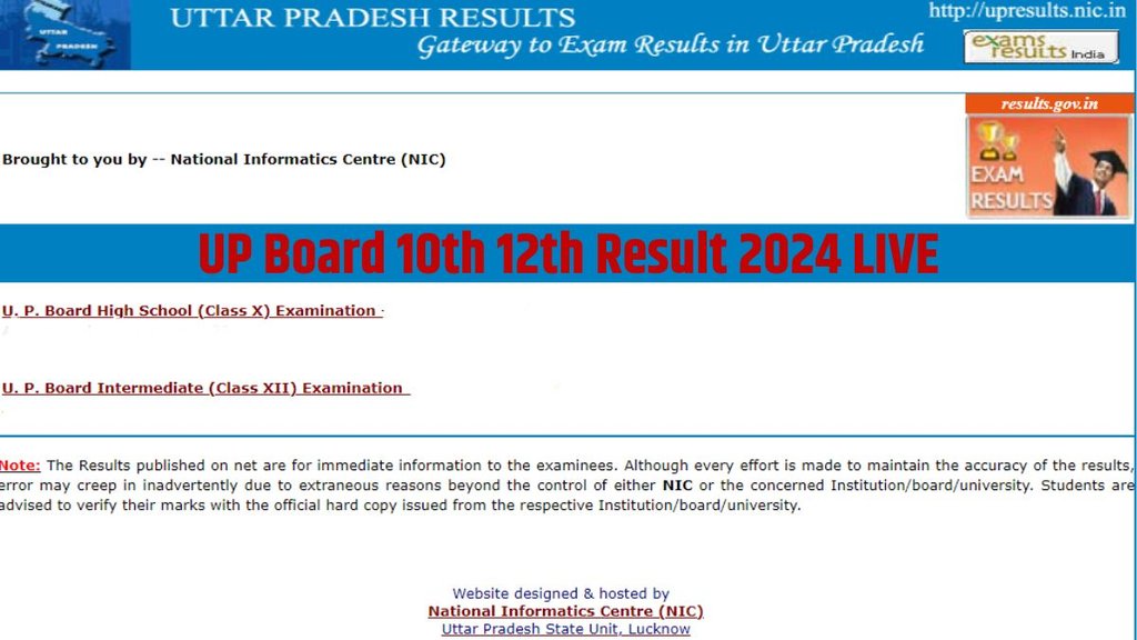 UPMSP UP Board 10th Result, up board result 2024, up board 12th result 2024, upmsp result, UP Board Sarkari Result 2024