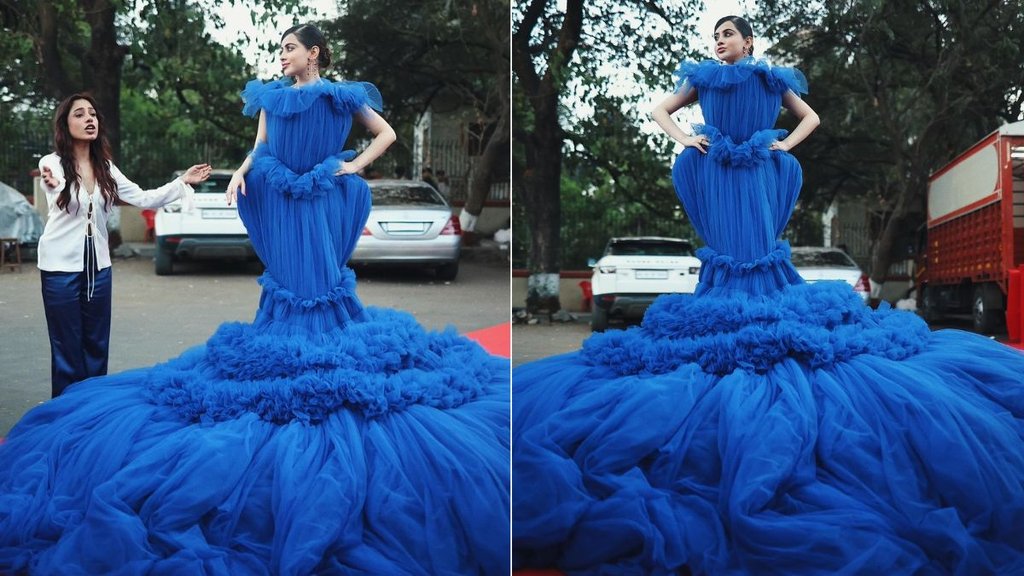 Uorfi Javed, Uorfi Javed Wore 100kg weight Dress, Uorfi Javed latest video
