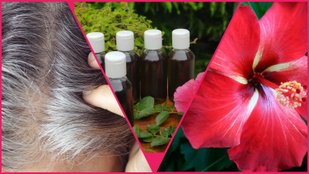 hibiscus oil for grey hair | gudhal ke phool ka oil