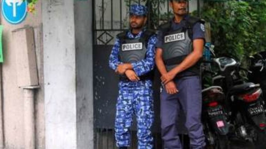 maldives | police | indian | fight |