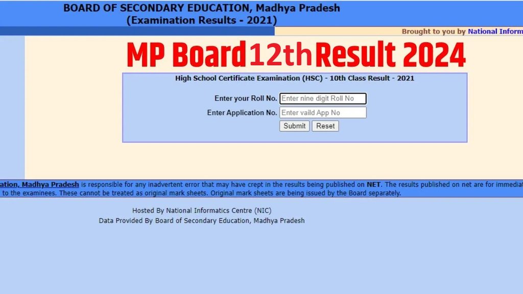 MPBSE, MP Board Reult 2024