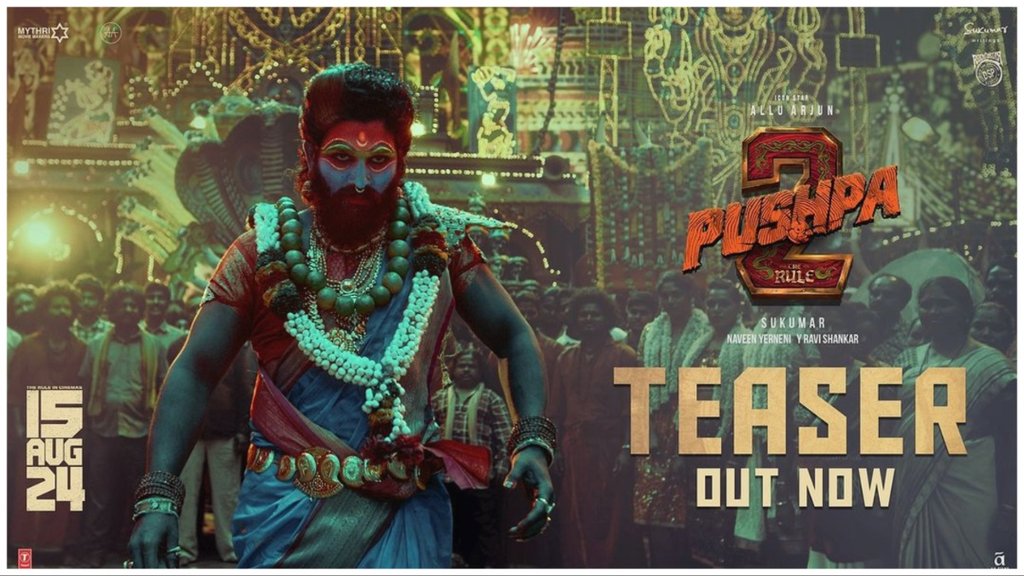 Pushpa 2 Teaser Out | Allu Arjun| Rashmika Mandana