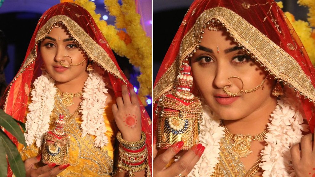 Bhojpuri Adda, Bhojpuri Actress Kajal Raghwani, Kajal Raghwani Bridal Look