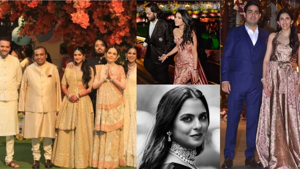 Ambani Family, Mukesh Ambani, Anant Ambani, Radhika Merchant