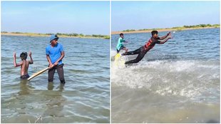 Cricket Match, Viral video, Video viral, Water cricket,