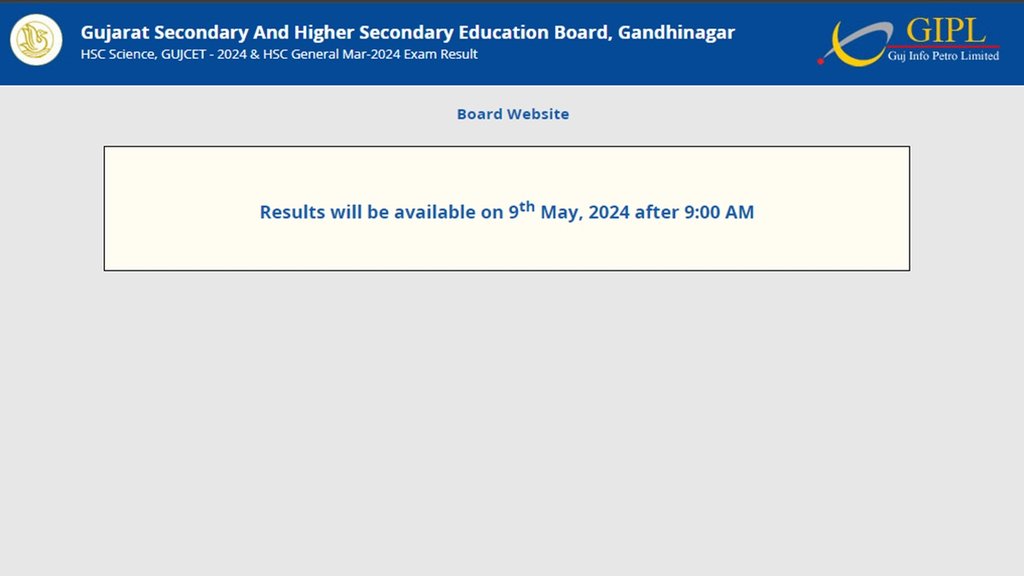 GSEB, GSEB Result