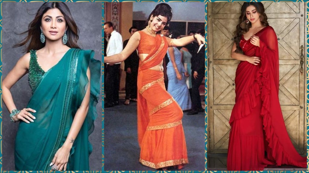 what is ruffle sari