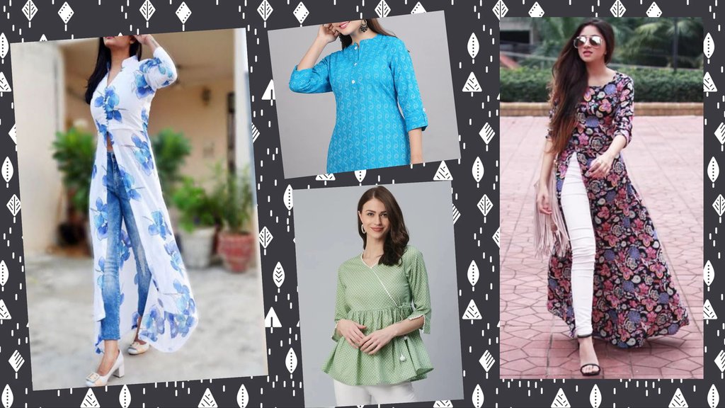 Latest kurti design with jeans