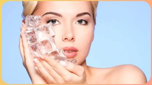 ice massage on face