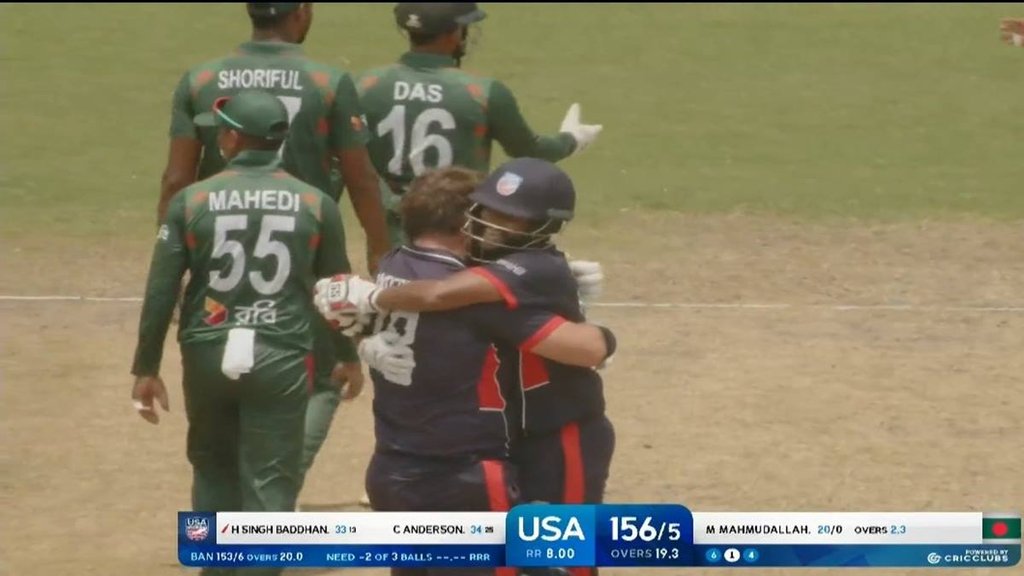 USA vs BAN, America upset Bangladesh