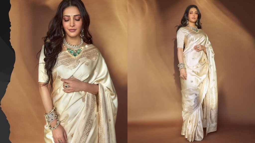 saree royal look