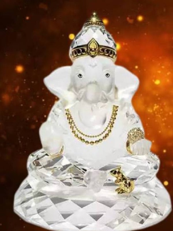 crystal ganesha idol, crystal ganesha statue, crystal ganesha for car, crystal ganesha for home,
