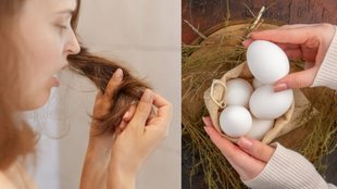 egg on hair । silky hairs । hair anti breakage treatment