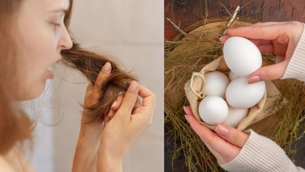 egg on hair । silky hairs । hair anti breakage treatment