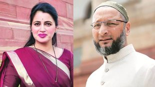 Aimim chief asaduddin owaisi, navnit ravi rana,