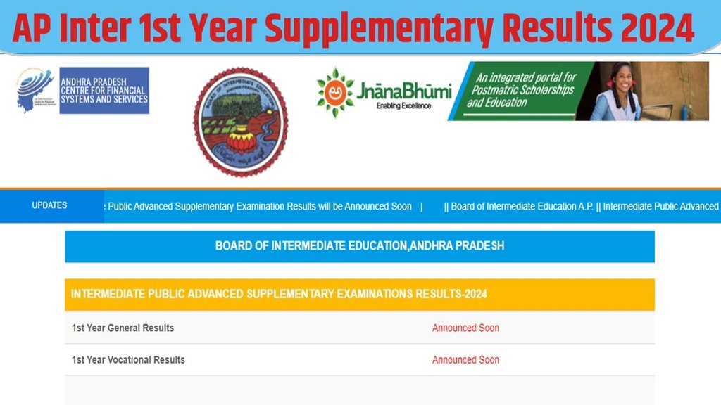 ap intermediate results 2024, ap inter supplementary results 2024