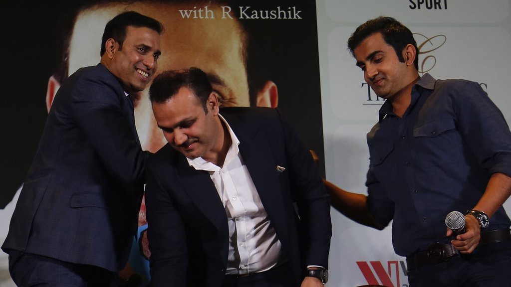 Former Indian cricketers Virendra Sehwag VVS Laxman Gautam Gambhir, VVS Laxman, Gautam Gambhir Former Indian cricketers Virendra Sehwag VVS Laxman Gautam Gambhir, VVS Laxman, Gautam Gambhir