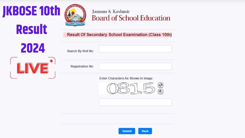 JKBOSE 10th Result 2024, Jammu Kashmir Board Result 2024, J&K Board Result 2024,