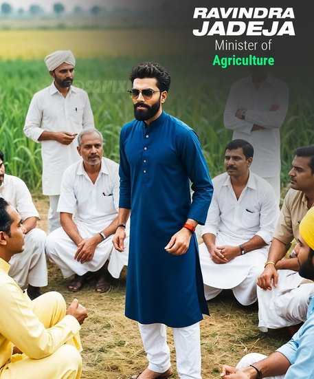 Ravindra Jadeja Minister of Agriculture