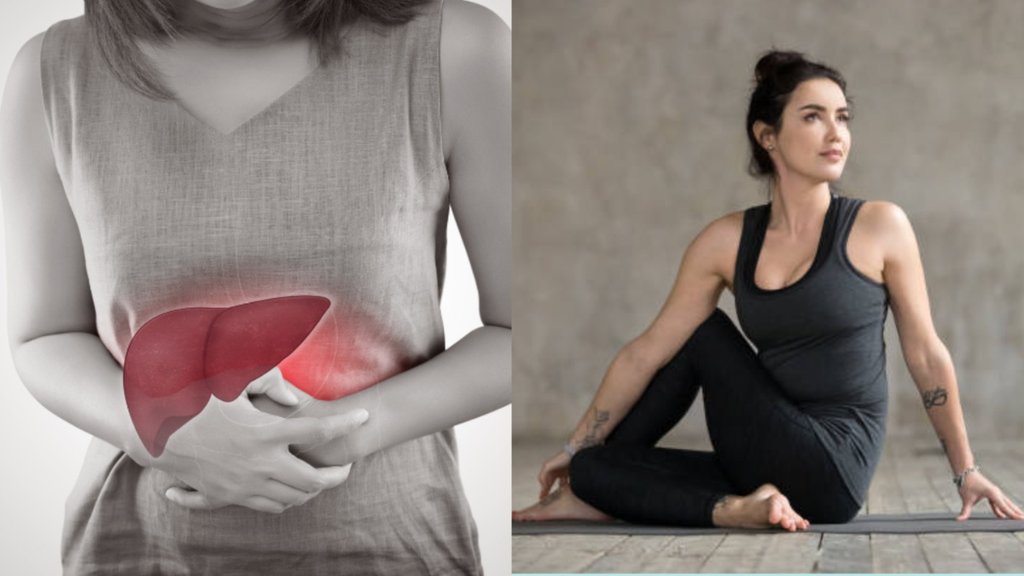 yoga for fatty liver in hindi