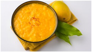 dahi chura aam in breakfast