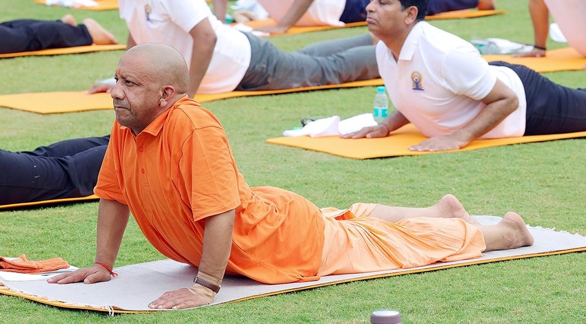 Yoga session