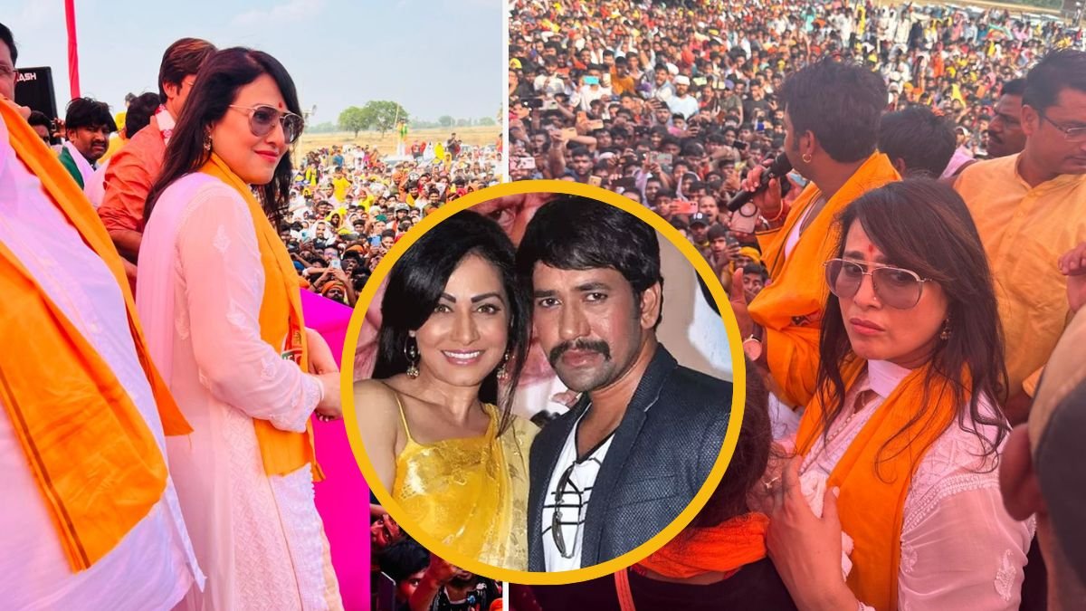 Pakhi Hegde Supports to Pawan Singh Pakhi Hegde Supports to Pawan Singh