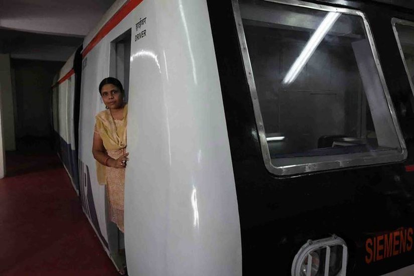 women manage railway station