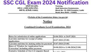 ssc cgl exam, ssc cgl exam notification