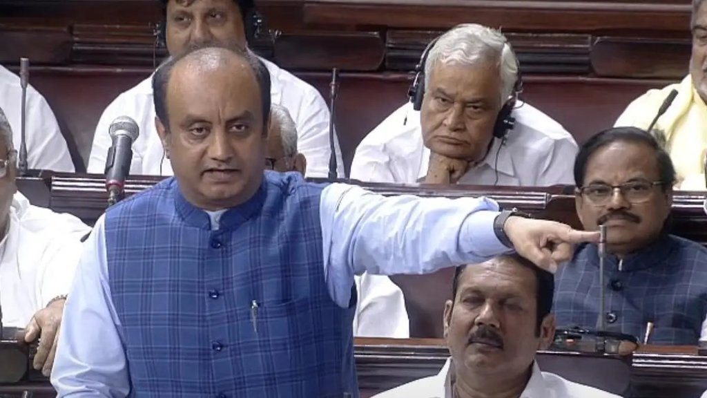 Sudhanshu Trivedi in Parliament, Sudhanshu Trivedi, Parliament house