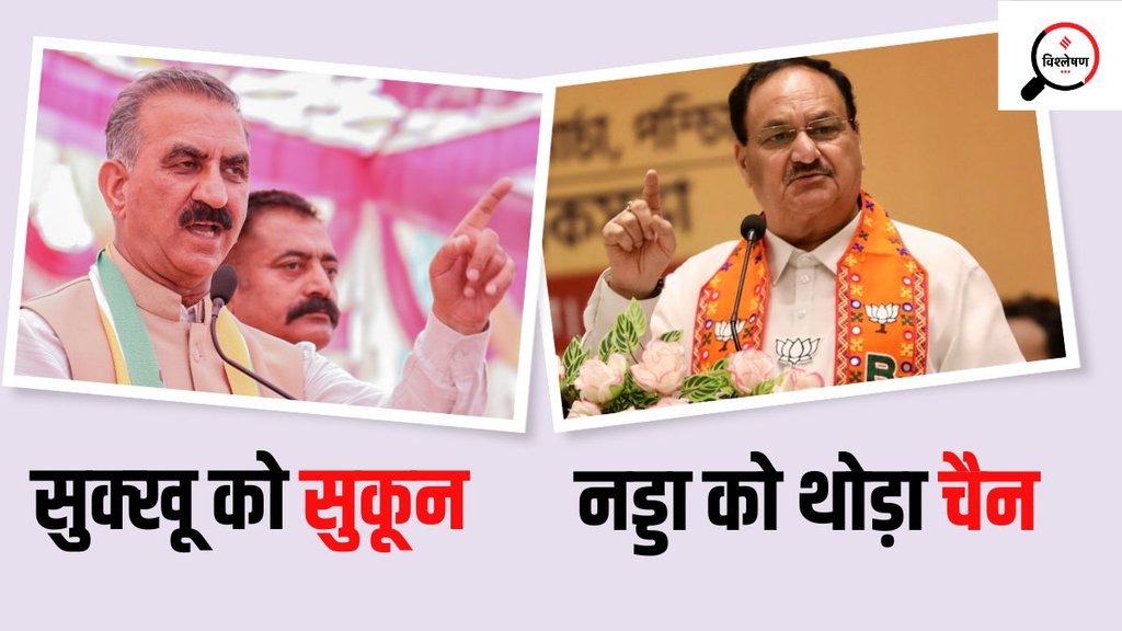 मुख्यमंत्री सुखविंदर सिंह सुक्खू और बीजेपी अध्यक्ष जेपी नड्डा। (Source- FB) 
