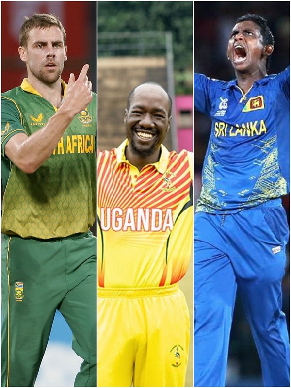 Frank Nusbuga, Anrich Nortje, Ajantha Mendis, Mahmudullah