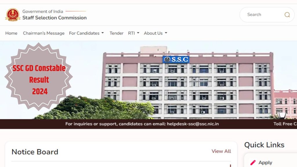 ssc gd constable, ssc gd constable Result, SSC Result 2024,
