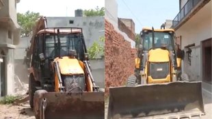 bulldozer | yogi government | ashraf | atiq ahmed |