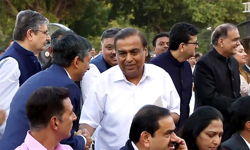 Mukesh Ambani in PM Modi’s oath ceremony