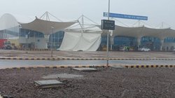 दिल्ली के IGI के बाद राजकोट एयरपोर्ट पर हादसा, बारिश के बाद टर्मिनल पर गिरा शेड