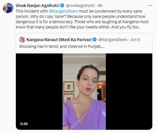 Vivek Agnihotri Post
