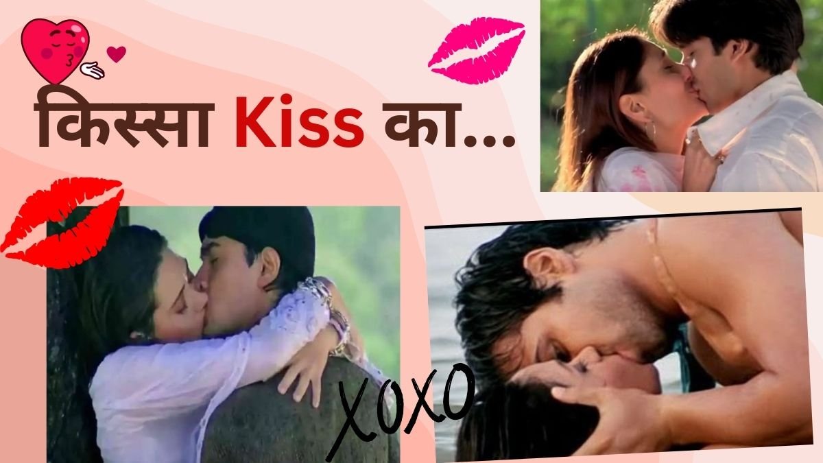 kissing scene, bollywood kisses, shahid kareena