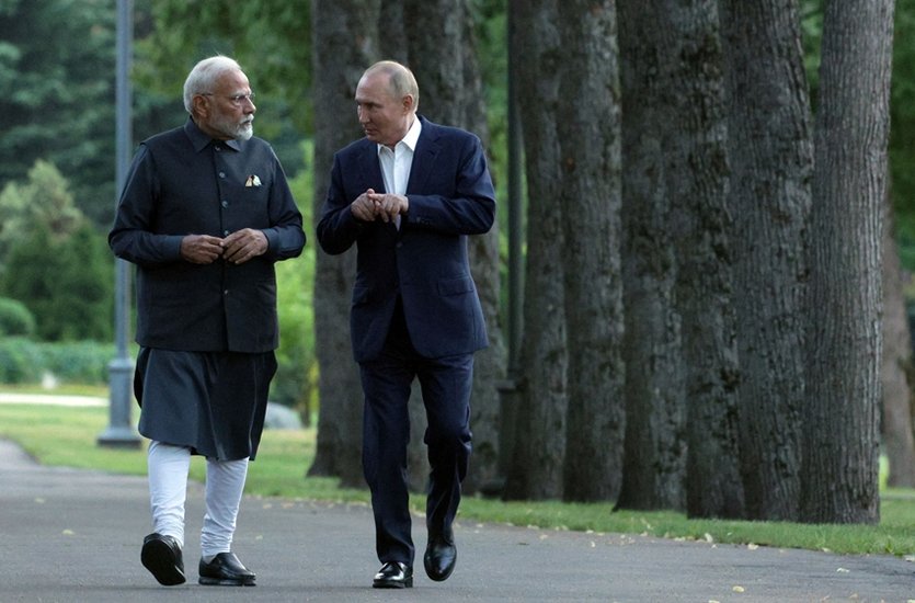 Putin driving Modi