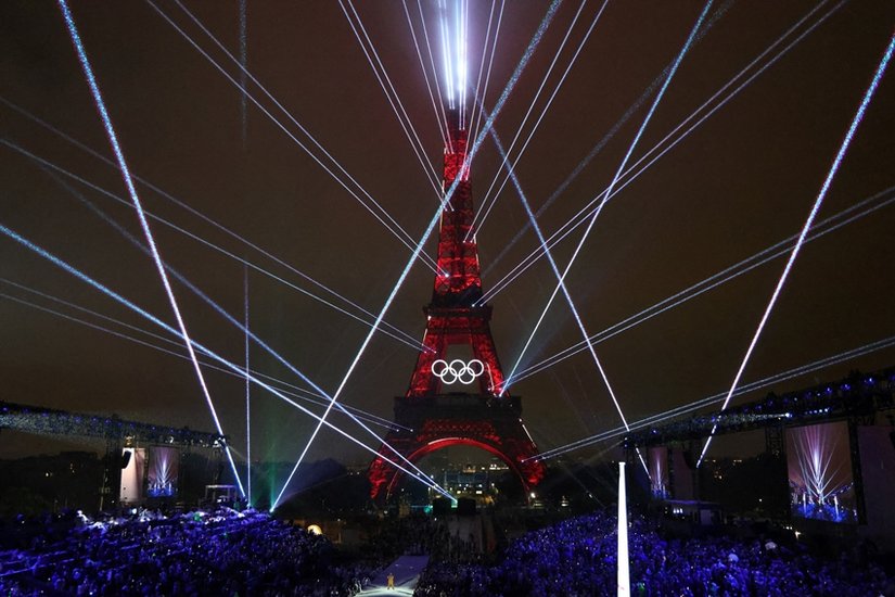 Illuminated Eiffel Tower