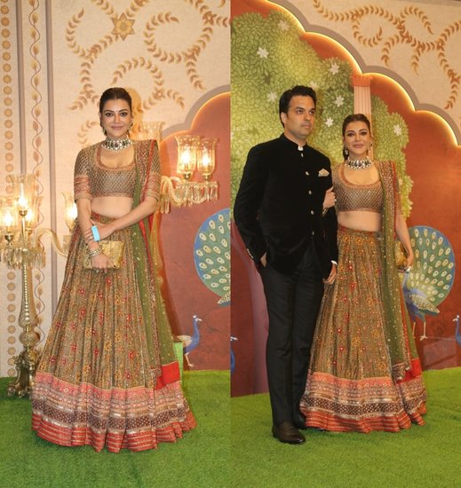 Kajal Aggarwal with husband Gautam Kichalu