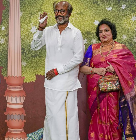 Rajinikanth in Shubh Ashirwad Ceremony