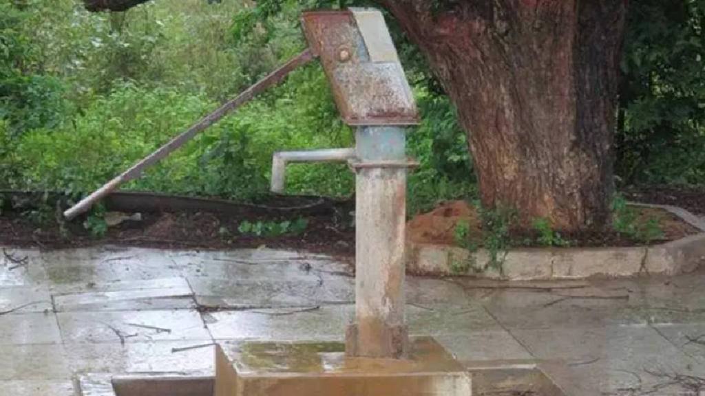 Baba's ashram hand pump