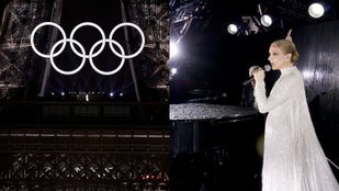Céline Dion performs at Olympic Games Opening Ceremony