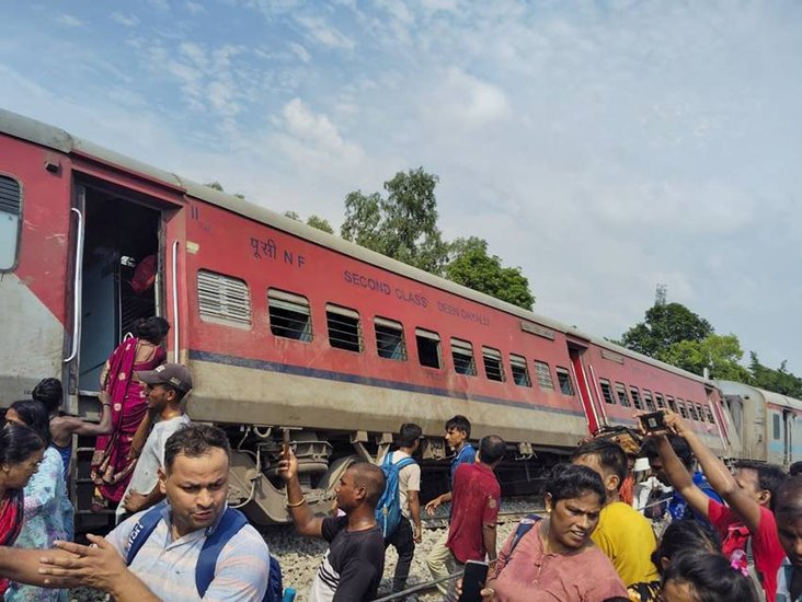 Chandigarh-Dibrugarh Train Accident Photos