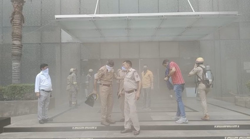 fire noida mall