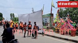 Kanwar Yatra: हरिद्वार में मस्जिद और मजार के सामने लगा दिए बड़े पर्दे, सामने से गुजर रहे कांवड़िए, देखिए वीडियो