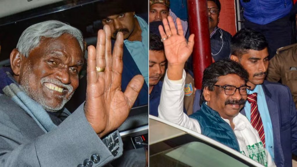 Jharkhand Politics: चंपाई सोरेन के सीएम पद से इस्तीफा देने के बाद हेमंत सोरेन राज्य के मुख्यमंत्री बनेंगे। (PTI)
